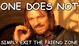 Lord of The Rings friend zone meme.